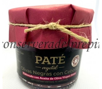 Paté vegetal de Olivas de Aragón con Cebolla apto para vegetarianos