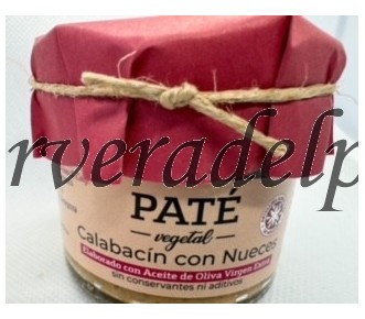 Paté  vegetal de Calabacín con Nueces apto para vegetarianos