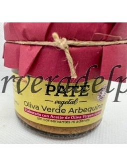 Paté vegetal de Olivas Verdes Arbequina 100% Artesano