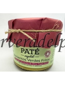 Paté vegetal de Pimientos Verdes Fritos. 100% Artesano