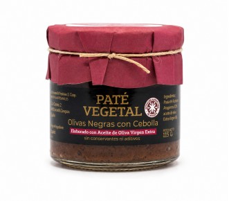 Pat&eacute; vegetal de Olivas de Arag&oacute;n con Cebolla Vegetal 100%