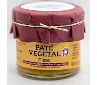 Paté vegetal de  Pisto apto para vegetarianos