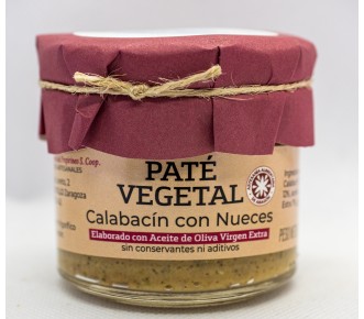 Paté  vegetal de Calabacín con Nueces apto para vegetarianos