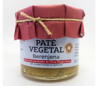Paté vegetal de  Berenjena apto para vegetarianos